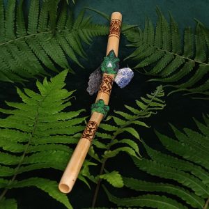Tepi de Bambu Tratato Pirografado