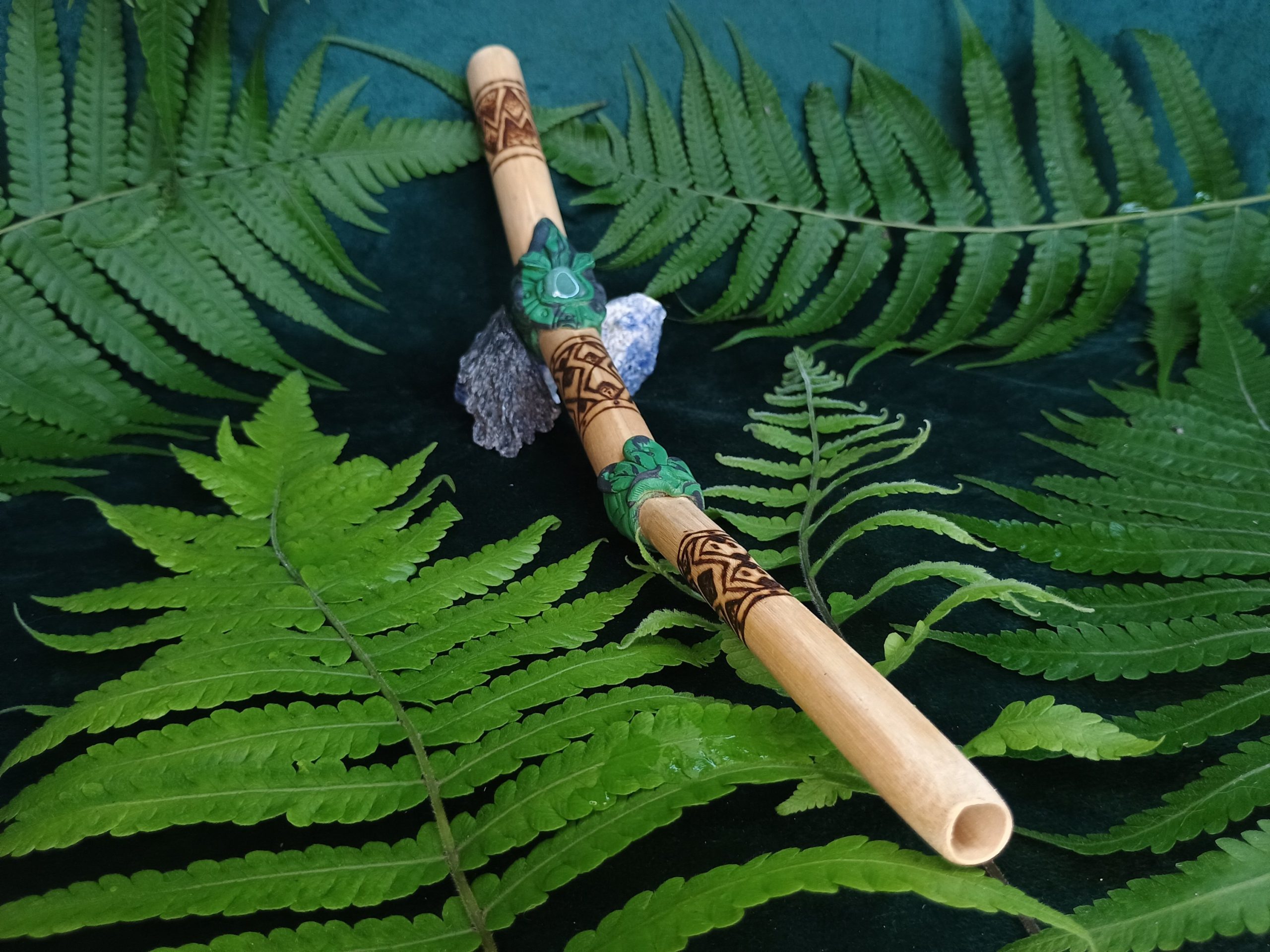 Tepi de Bambu Tratato Pirografado - Imagem 5