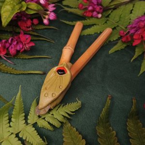 Kuripe de Bambu Tratado com Semente e Cristal