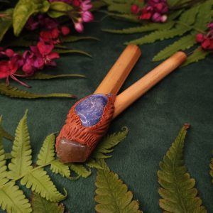 Kuripe de Bambu Tratado com Artes e Cristais